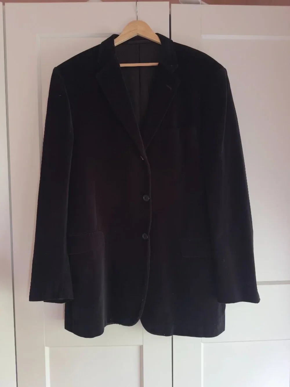 Burberry London 100% Cotton Velvet Blazer Single Breasted 3-Button Blazer 3XL